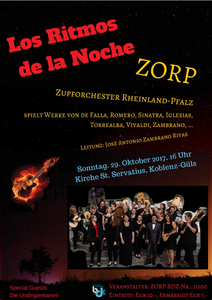 Los Ritmos de la Noche - Konzert des ZORP im Oktober 2017 in Koblenz-Güls
